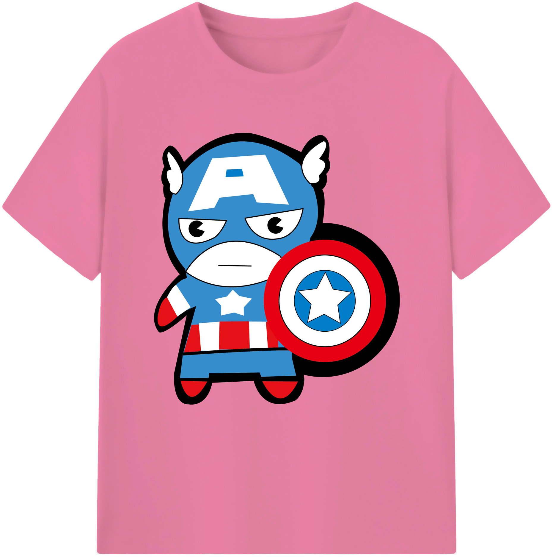 （画像用） アベンジャーズ The Avengers 綿100％半袖Tシャツ（フロントプリント）